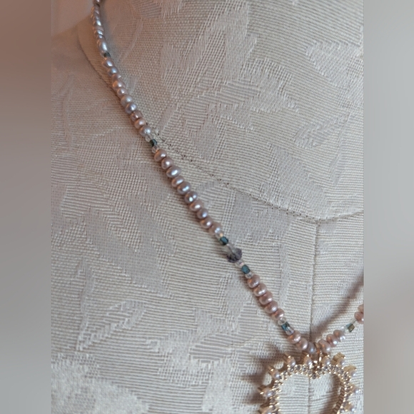 NWOT Vintage Rose Fresh Water Pearl Necklace - Picture 13 of 14